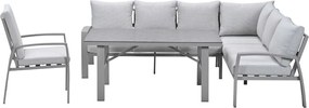 Garden Impressions Cameron lounge dining set 4-delig rechts incl stoel - taupe