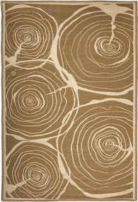 Esschert Design rechthoekig tuintapijt jaarringen - LxBxH: 151,2x241,3x0,8cm