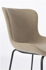 House of Rebels Eetkamerstoel - Adele - Taupe - Rib - House of Rebels