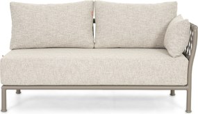 Hoek loungeset 5 personen Rope Taupe  Santika Furniture Santika