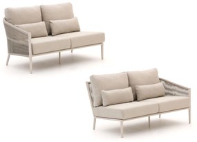 Loungebank Tuin Bellagio  | Aluminium | Tuinbank Beige | Kees Smit Tuinmeubelen