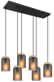 Hanglamp APP1813-6CP Frosted Grey