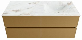 Mondiaz Vica DLux badmeubel 120cm oro 4 lades met wastafel frappe rechts zonder kraangat