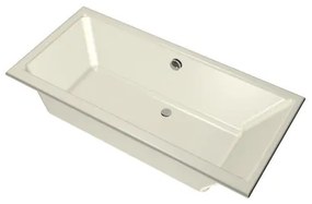 Xenz Kristal Ligbad - 160x75x48 - afvoer Midden - acryl - pergamon 6984-02