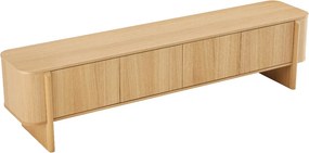Eiken Tv-meubel Scandinavisch 200 Cm - 200x42x50cm.