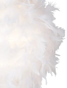 Smart romantische vloerlamp wit incl. Wifi A60 - Feather Modern E27 rond Binnenverlichting Lamp