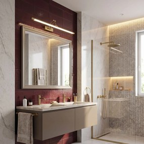Badkamer LED-wandlamp SWE023-1W 60cm Brush Gold