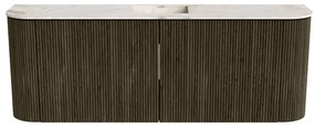 Mondiaz Joya DLux 115cm toiletmeubel ronding links/rechts shadow met wastafel faye midden 1 kraangat frappe