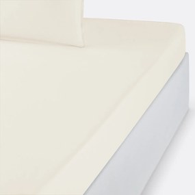 Effen hoeslaken in biologisch perkalkatoen