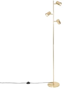 Moderne vloerlamp messing 3-lichts - Jeana