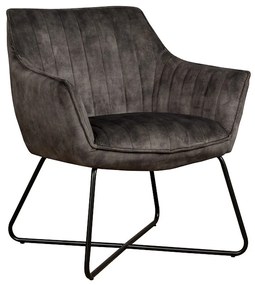 Tower Living Fauteuil Groen Fluweel Met Armleuningen Monte