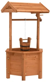 vidaXL Plantenbak wensput 40x40x84 cm vurenhout