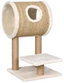 vidaXL Kattenmeubel met tunnel en krabpaal 69 cm zeegras