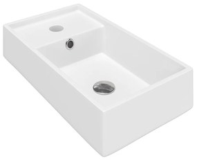 Fontana Bano toiletmeubel warm eiken 40x22cm met glans witte fontein