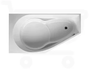 RIHO Yukon standaard bad 160x90cm Wit glans Hoekopstelling Links BA34005 B008001005