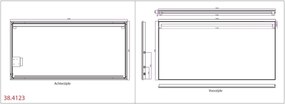 Mueller Ambi LED 120x60cm spiegel inclusief spiegelverwarming