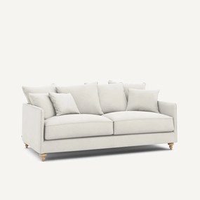 3-zits slaapbank van linnen fluweel, LAZARE