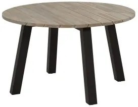 4 Seasons Outdoor | Luxor tuinset met derby tafel rond  Tuinset    houtkleur weerbestendig