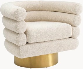 Bouclé draaistoel Maguire