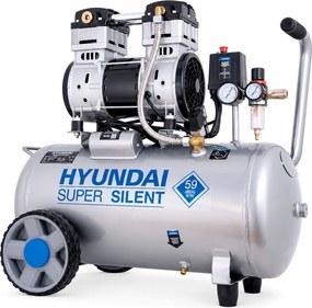 Hyundai 50 Liter Stille Compressor – 8 Bar, 232 l/min en Olievrij | SAC55753
