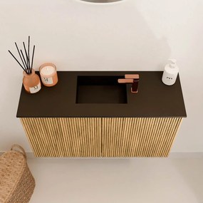 Mondiaz Joya 70cm toiletmeubel oak met wastafel faye midden 1 kraangat urban