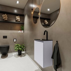 Mondiaz Ture 40cm toiletmeubel cale met wastafel urban links 1 kraangat