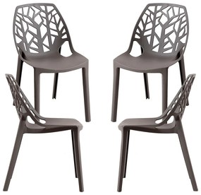 Pak 4 Polypropyleen Hissar Stoelen