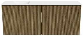 Mondiaz Joya 100cm toiletmeubel dusk met wastafel faye links 1 kraangat talc