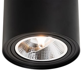 Moderne plafondSpot / Opbouwspot / Plafondspot zwart draai- en kantelbaar AR111 - Rondoo Up Modern GU10 Binnenverlichting Lamp
