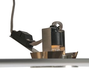 Set van 10 inbouwspots staal kantelbaar - Cisco Design, Modern GU10 rond Binnenverlichting Lamp