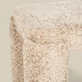Halbank Met Ronde Poten Beige