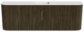 Mondiaz Joya 125cm toiletmeubel ronding links/rechts shadow met wastafel faye midden 1 kraangat talc