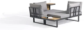 Garden Interiors Hoek Loungeset - Delphi - Acacia - Grijs - Garden Interiors