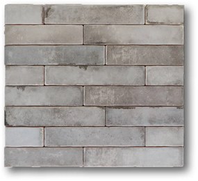 Hoogglans Handvorm Wandtegel 5x25 Cm Samosir Grijs A456