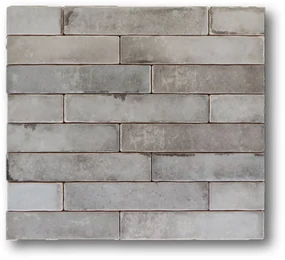 Hoogglans Handvorm Wandtegel 5x25 Cm Samosir Grijs A456