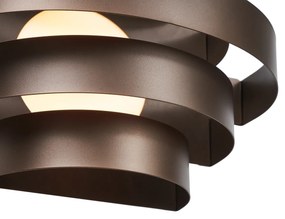 Moderne wandlamp brons incl. LED 3-staps dimbaar - Lines Modern Binnenverlichting Lamp