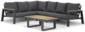 Hoek loungeset 6 personen Aluminium Grijs  Lifestyle Garden Furniture Marietta