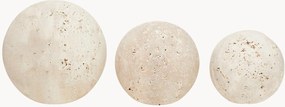 Travertin decoratieballen Tibor, 3-delig