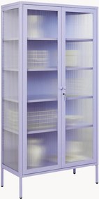 Metalen vitrinekast The Collector met gefacetteerd glas