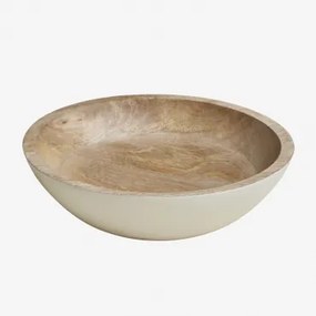Decoratieve Schaal Van Mangohout Fruela Ø25 Cm - Sklum
