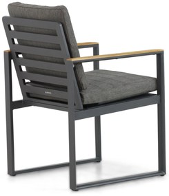 Tuinstoel Aluminium/Teak Grijs-antraciet Lifestyle Garden Furniture Faro
