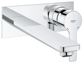 GROHE Lineare New waterbesparende afbouwdeel inbouw wandkraan L-size met uitloop 20.7cm chroom 23444001