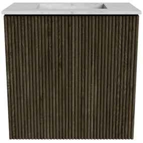 Mondiaz Joya DLux 40cm toiletmeubel shadow met wastafel faye midden zonder kraangat opalo