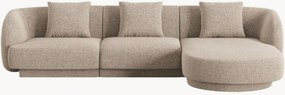 Chenille hoekbank Tulum (4-zits)