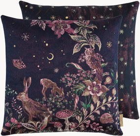 Omkeerbare jacquard kussenhoes Magic Forest