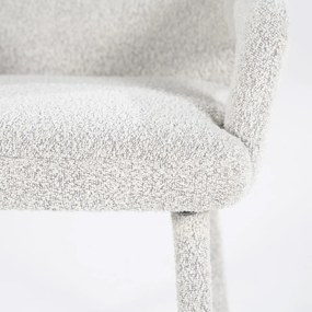 By-Boo Fika Scandinavische Eetkamerstoel Met Armleuning Beige