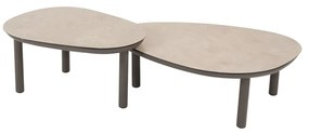 Taste by 4 Seasons Monroe set van 2 loungetafels terre 65 x 50 en 80 x 60 cm Loungetafel   bruin weerbestendig