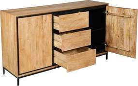 Starfurn RichWood Mangohout Dressoir Industrieel 160 Cm - 160x45x85cm.