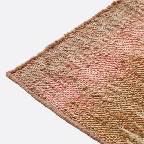 Vintage vloerkleed van 91% jute, IKAT