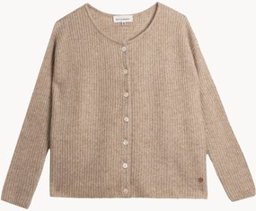 Dames cashmere cardigan Camille met zijde blend